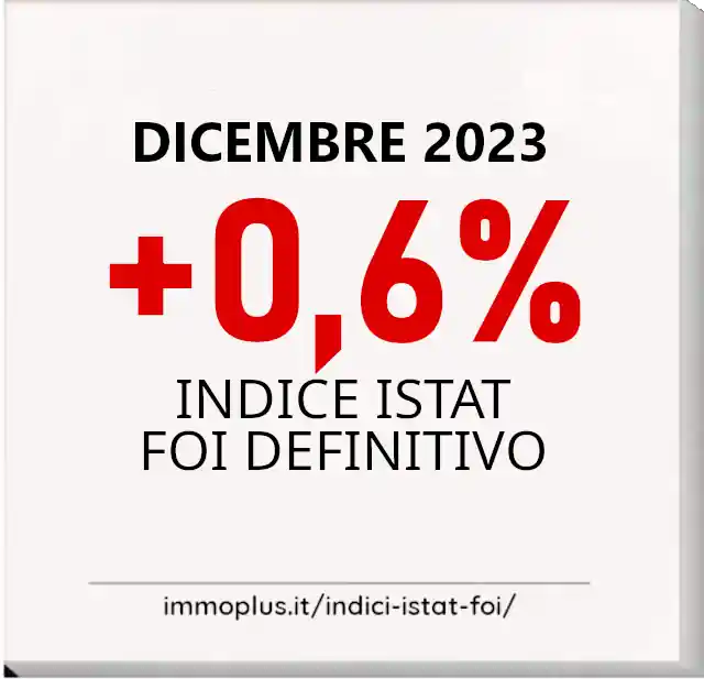 Indice ISTAT dicembre 2023 rivalutazione affitto